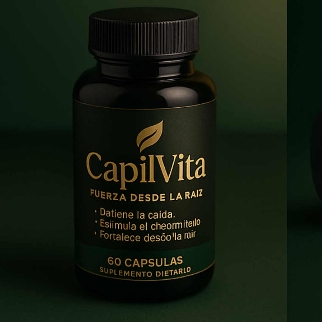 CapilVita – Suplemento Anticaída Capilar Natural | Fortalece y Estimula el Crecimiento del Cabello (30 cápsulas)