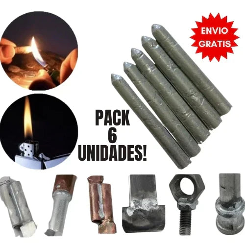 VARILLAS PARA SOLDADURA INSTANTANEA - PACK X 6 UNIDADES